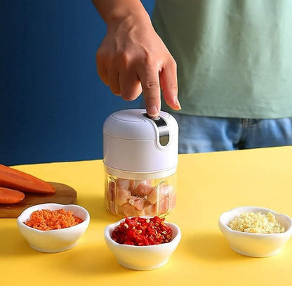 Mini Electric Meat/Garlic Chopper Portable Food Processor